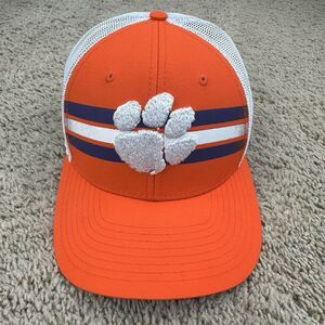 Clemson Tigers Hat Fan Favorite Sunrise Bar Stripes‎ 3D Paw Logo Snapback Cap